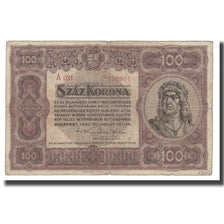 Biljet, Hongarije, 100 Korona, 1920, 1920-01-01, KM:63, B+