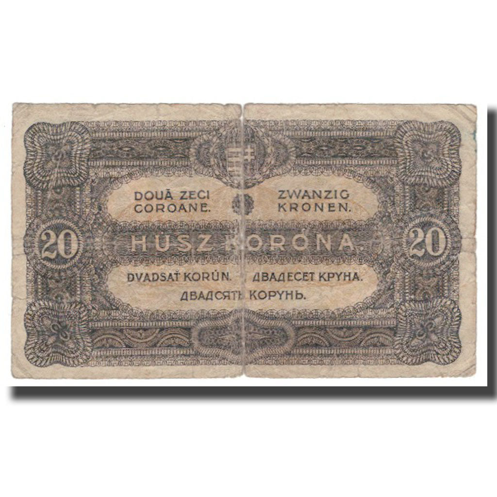 Banconote, Ungheria, 20 Korona, 1920, 1920-01-01, KM:61, B