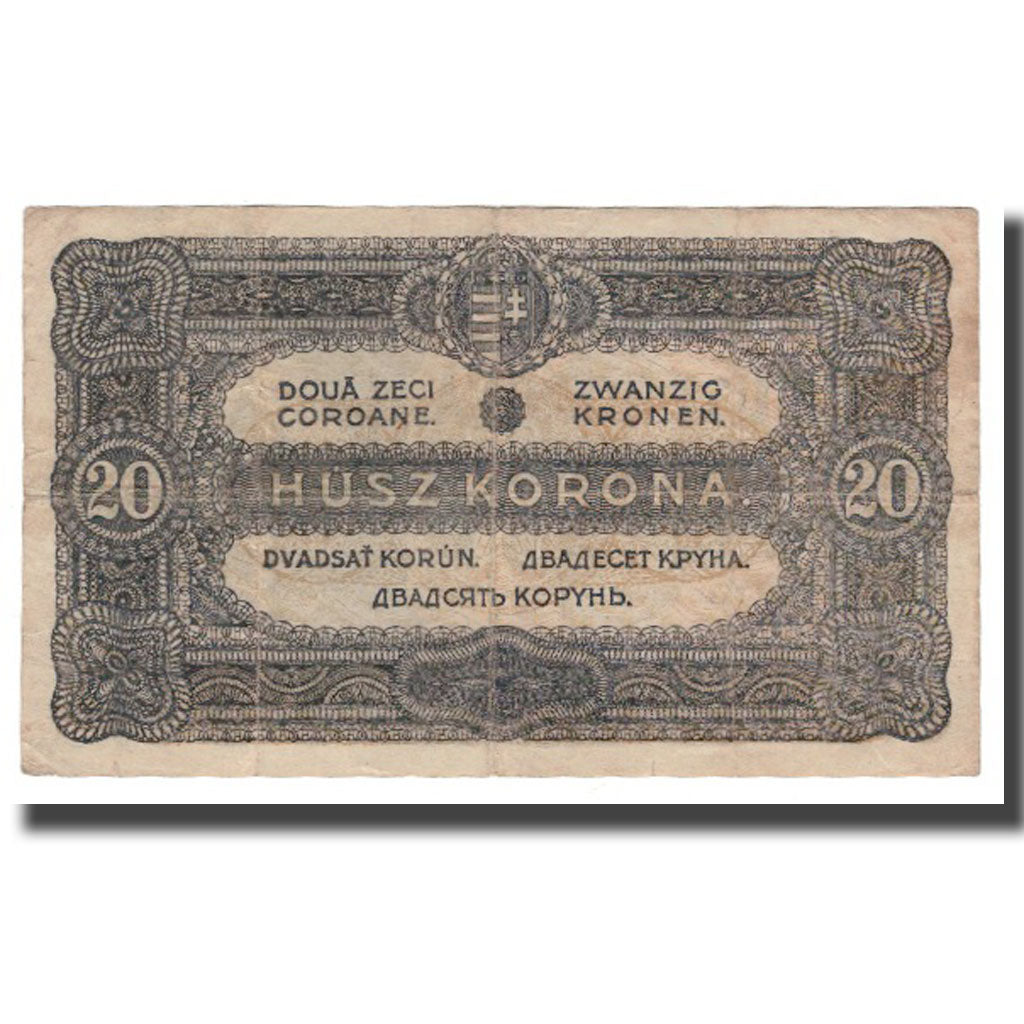 Geldschein, Ungarn, 20 Korona, 1920, 1920-01-01, KM:61, SGE+