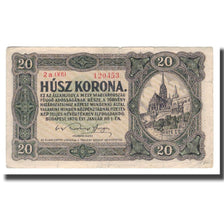 Banconote, Ungheria, 20 Korona, 1920, 1920-01-01, KM:61, MB