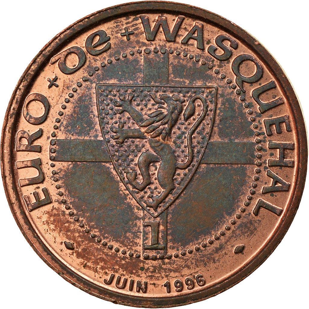 France, Médaille, 1 Euro de Wasquehal, 1996, SUP, Cuivre
