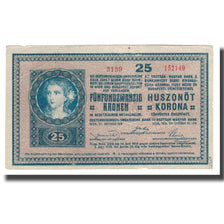 Billete, 25 Korona, 1918 (1919), Hungría, 1918-10-27, KM:12, MBC