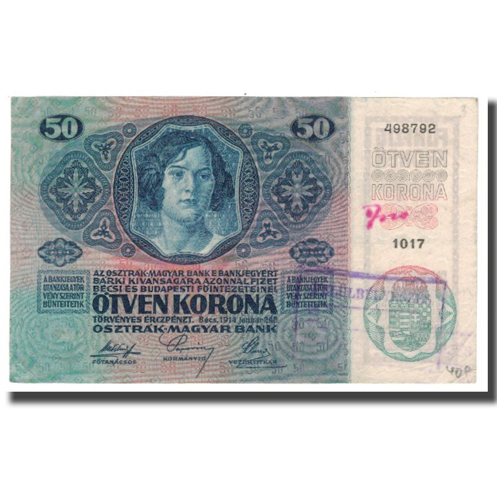 Banconote, Austria, 50 Kronen, 1914, 1914-01-02, KM:15, BB