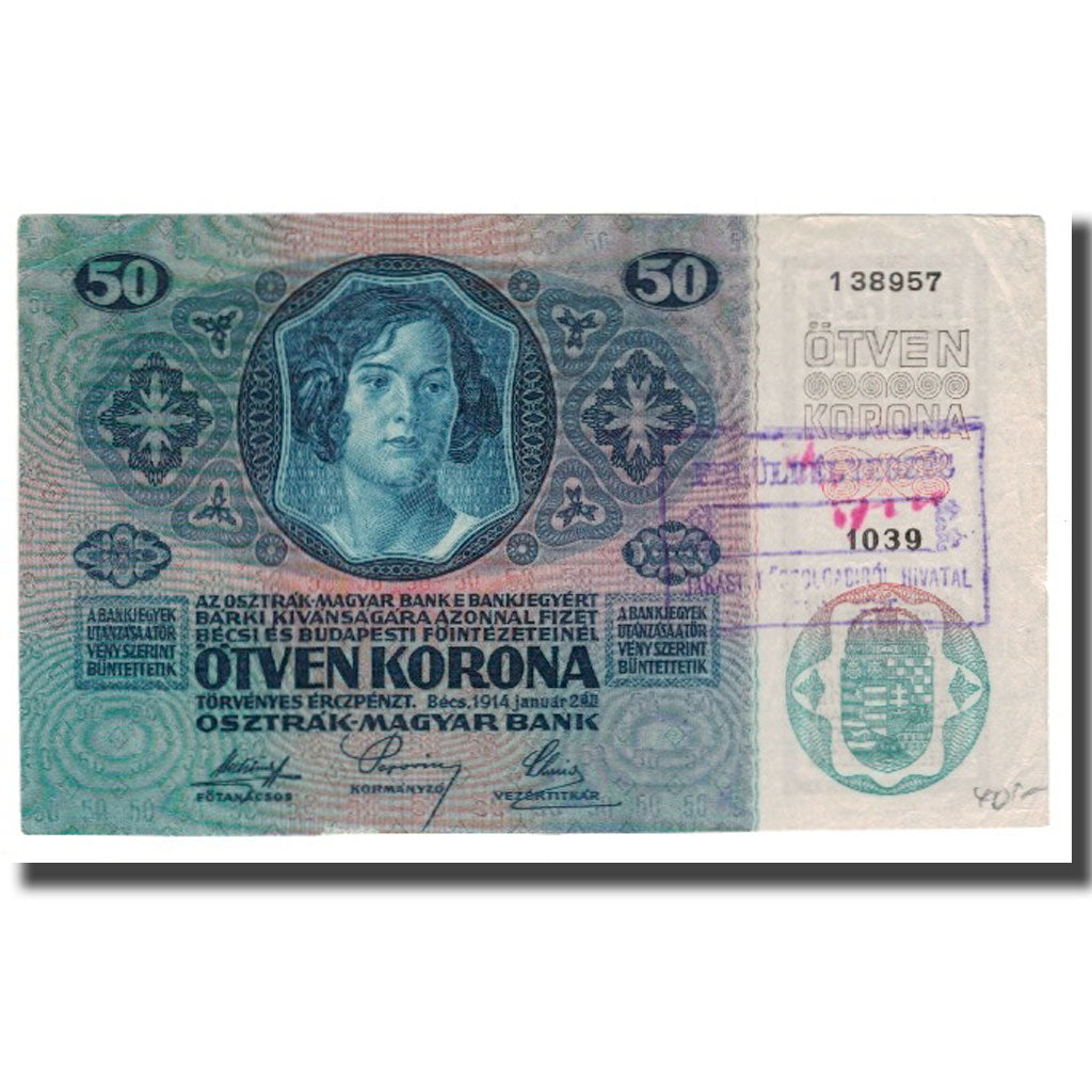 Banconote, Austria, 50 Kronen, 1914, 1914-01-02, KM:15, BB