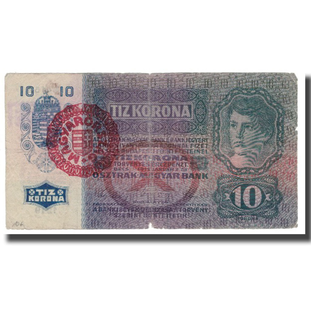 Geldschein, Österreich, 10 Kronen, Undated (1919), Undated (1919), KM:51a, SGE+