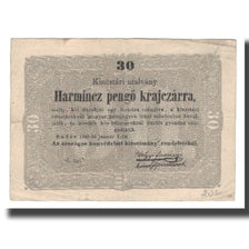 Banconote, Ungheria, 30 Pengö Krajczar, 1849, 1849-01-01, KM:S122, MB