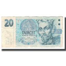 Geldschein, Tschechische Republik, 20 Korun, 1994, KM:10a, S
