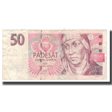 Geldschein, Tschechische Republik, 50 Korun, 1994, KM:11, S