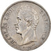 Moneda, Francia, Charles X, 5 Francs, 1828, Rouen, MBC+, Plata, KM:728.2