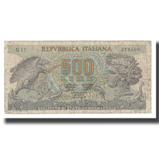 Biljet, Italië, 500 Lire, 1966-1975, 1967-10-20, KM:93a, B+