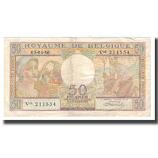 Banconote, Belgio, 50 Francs, 1956, 1956-04-03, KM:133b, MB