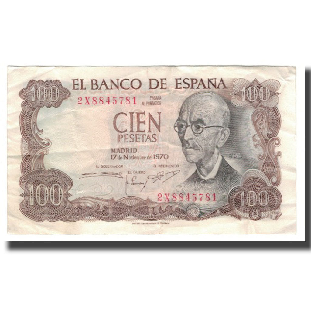 Banconote, Spagna, 100 Pesetas, 1970 (1974), 1970-11-17, KM:152a, BB