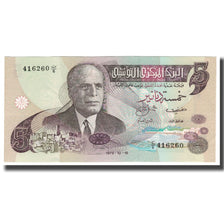 Banknote, Tunisia, 5 Dinars, 1973, 1973-10-15, KM:71, AU(55-58)