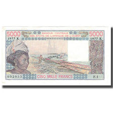Banknote, West African States, 5000 Francs, 1977-1991, 1989, KM:108Ag, EF(40-45)