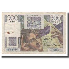 Frankreich, 500 Francs, Chateaubriand, 1952, 1952-09-04, SGE+, Fayette:F34.10