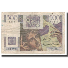 Francia, 500 Francs, Chateaubriand, 1953, 1953-01-02, B, Fayette:F34.11, KM:129c