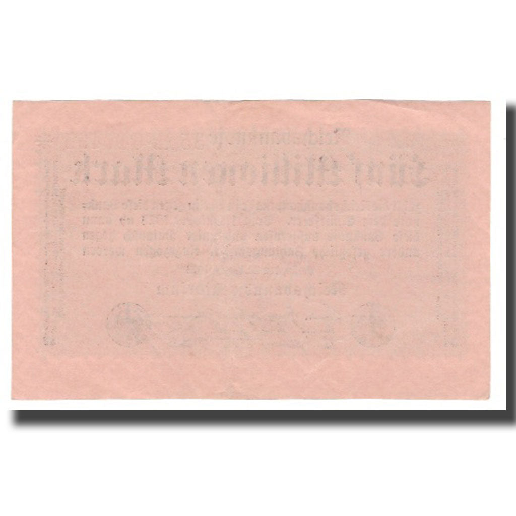 Banknote, Germany, 5 Millionen Mark, 1923, 1923-08-20, KM:105, AU(55-58)