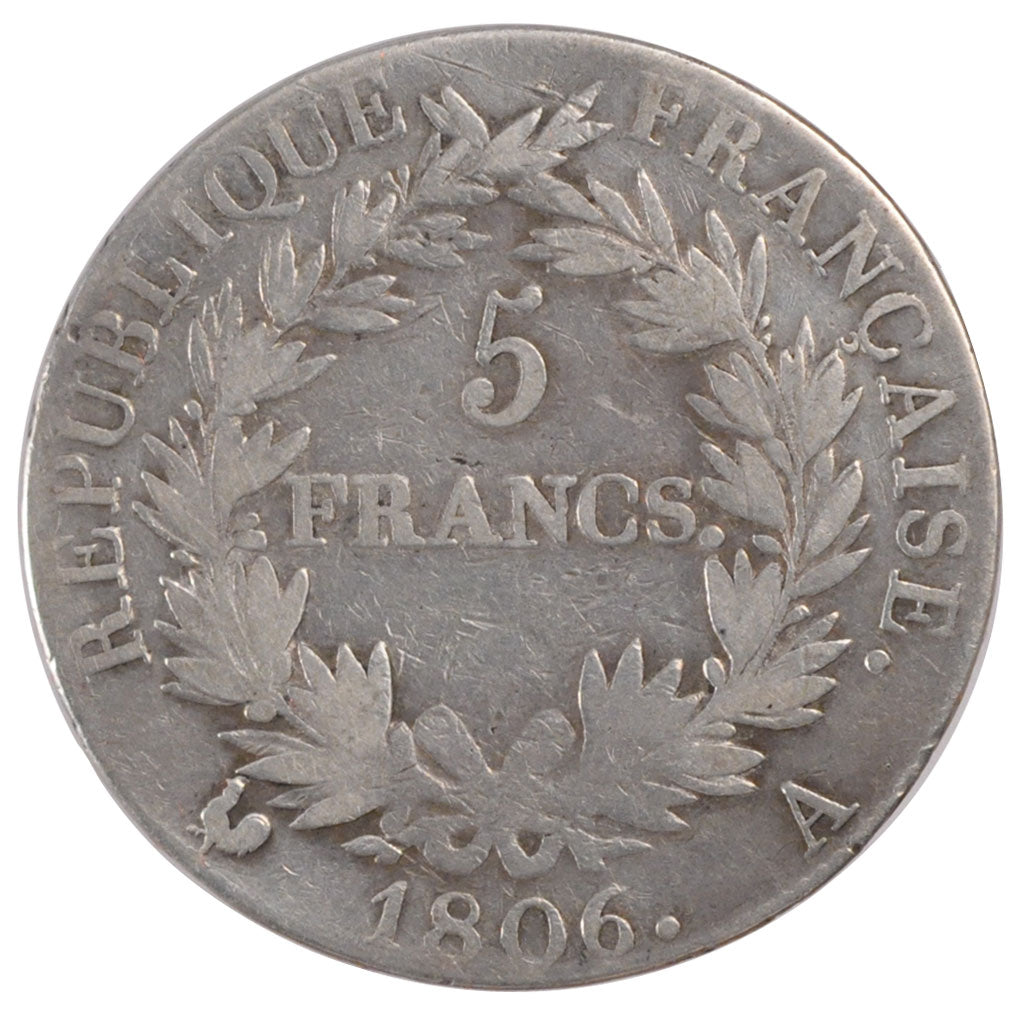 Premier Empire, 5 Francs Napoléon Empereur