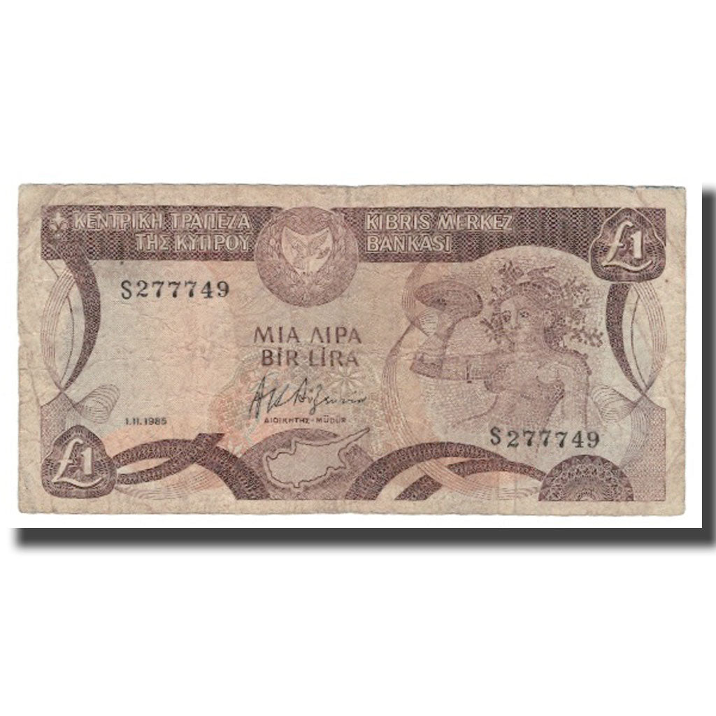 Geldschein, Zypern, 1 Pound, 1985, 1985-11-01, KM:50, SGE