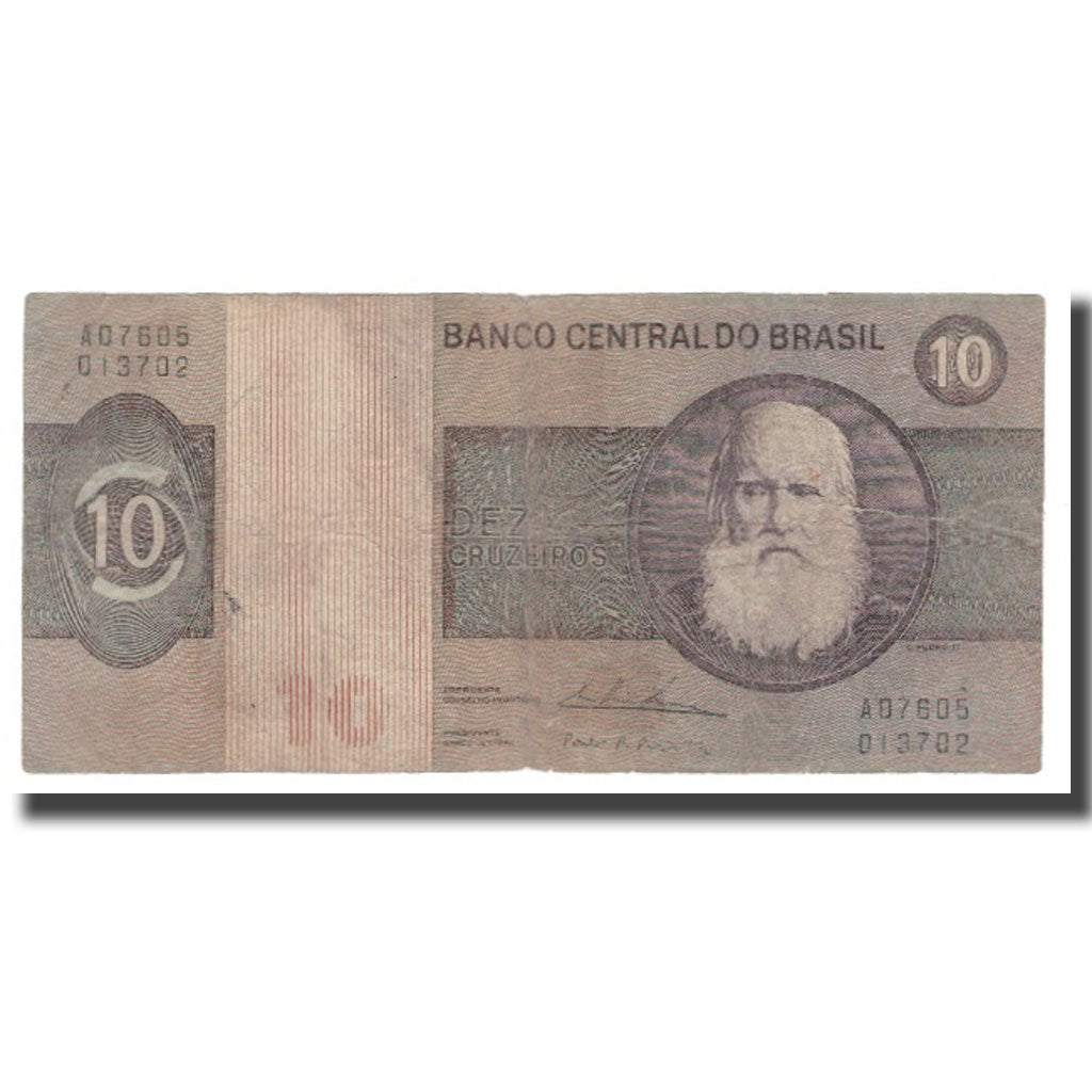 Banconote, Brasile, 10 Cruzeiros, UNDATED (1970-80), KM:193b, B