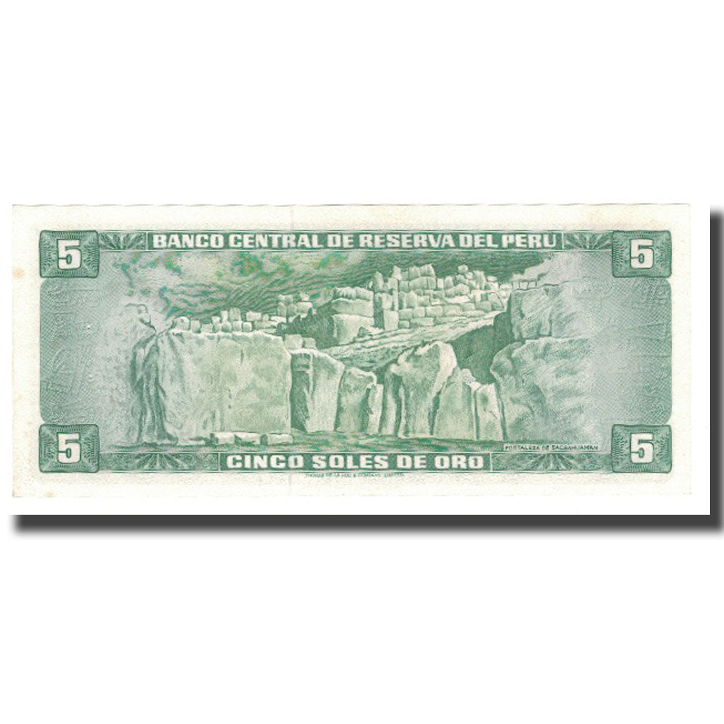 Billete, 5 Soles De Oro, 1969, Perú, 1969-06-20, KM:99a, SC