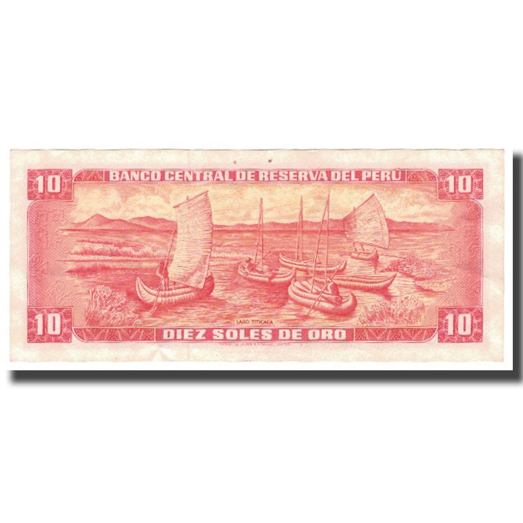 Nota, Peru, 10 Soles De Oro, 1973, 1973-05-24, KM:100c, AU(50-53)