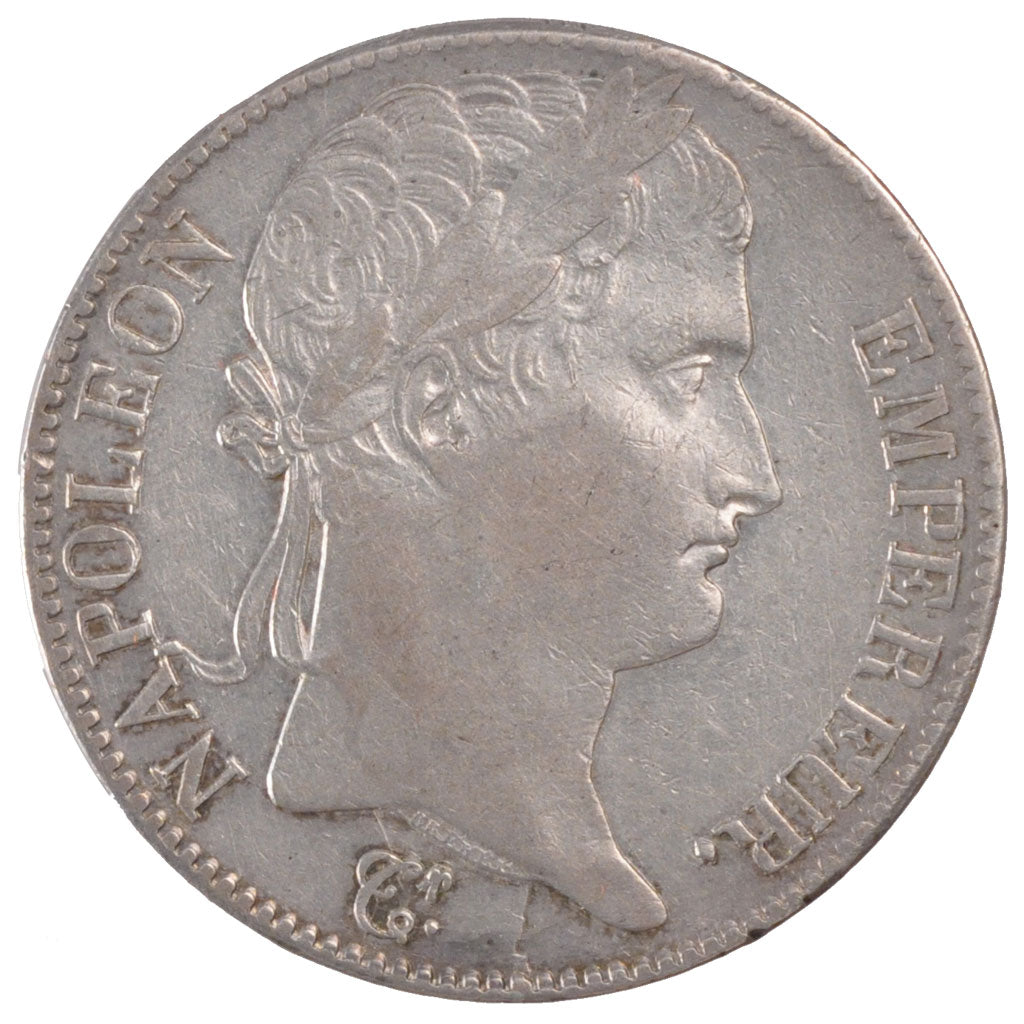 FRANCE, Napoléon I, 5 Francs, 1815, Rouen, KM #704.2, AU(50-53), Silver, Gadoury