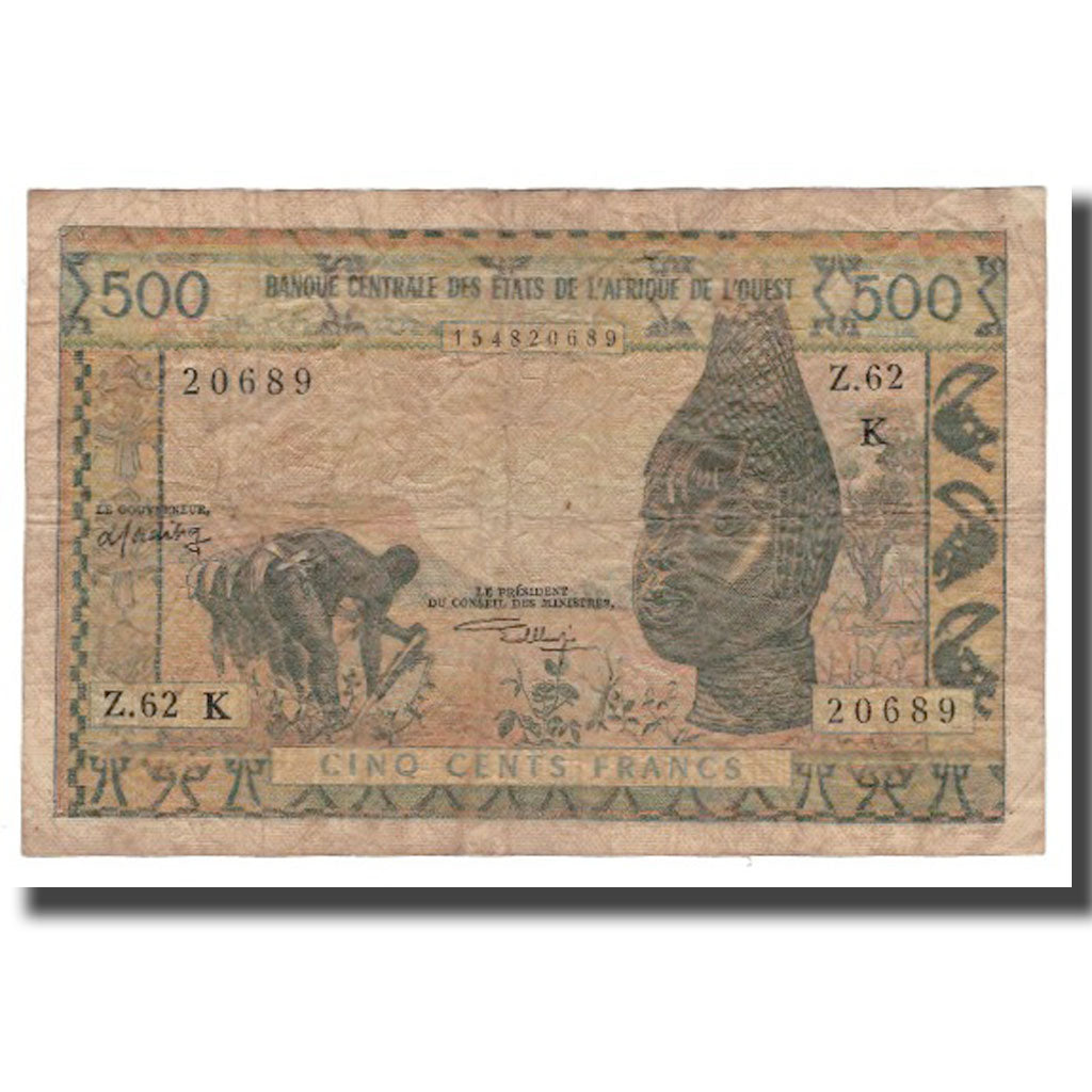 Banconote, Stati dell'Africa occidentale, 500 Francs, Undated (1959-65)