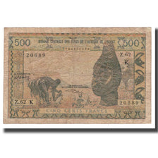 Banconote, Stati dell'Africa occidentale, 500 Francs, Undated (1959-65)