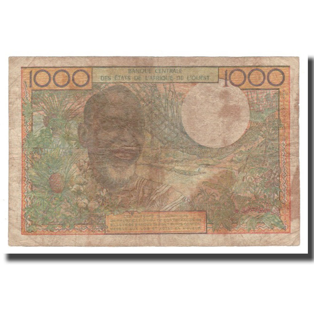 Banknote, West African States, 1000 Francs, Undated (1959-65), KM:703Km