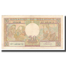 Banconote, Belgio, 50 Francs, 1956, 1956-04-03, KM:133b, MB+