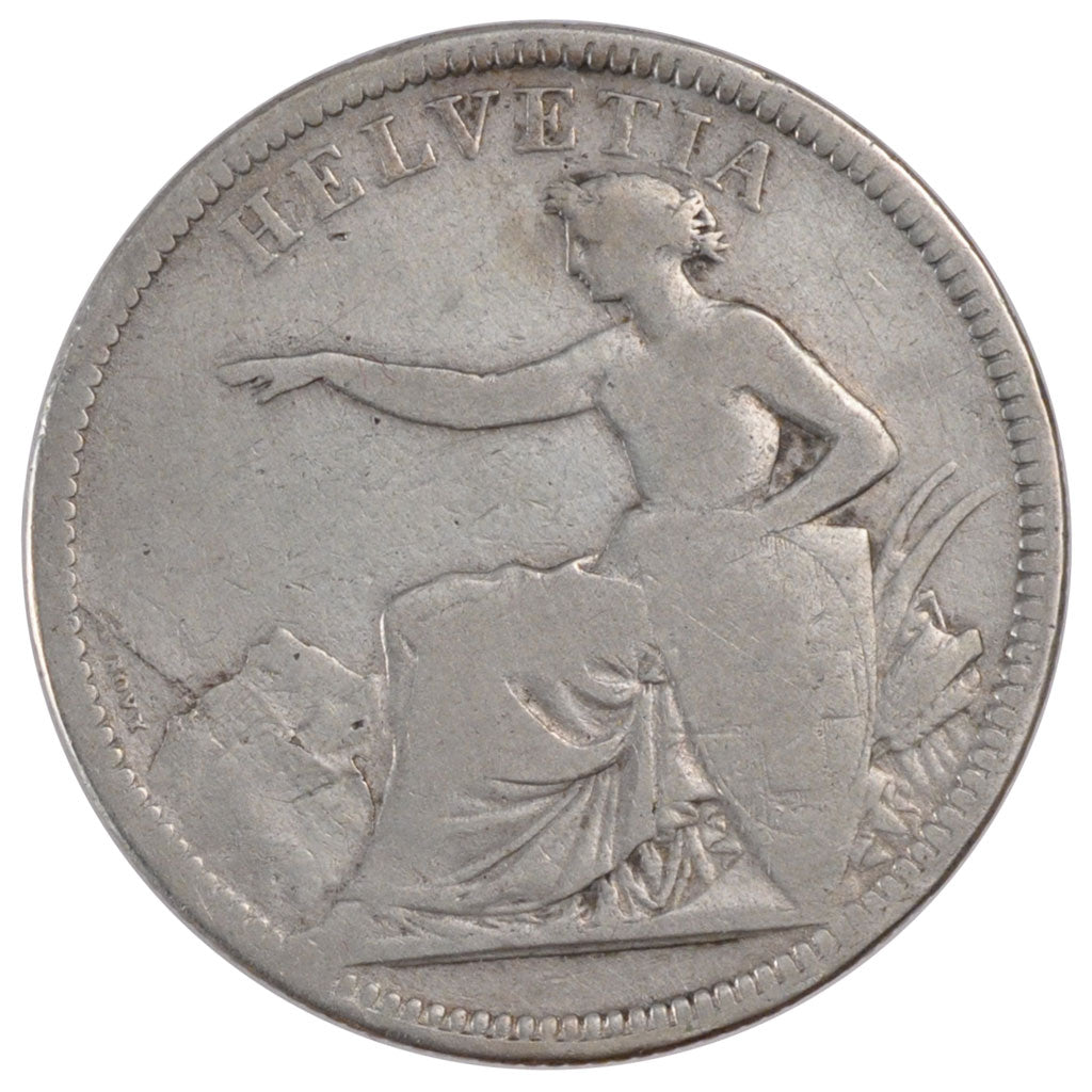 Suisse, 5 Francs à l' Helvétie Assise
