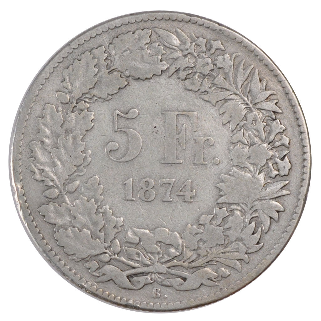 Suisse, 5 Francs à l' Helvétie Assise