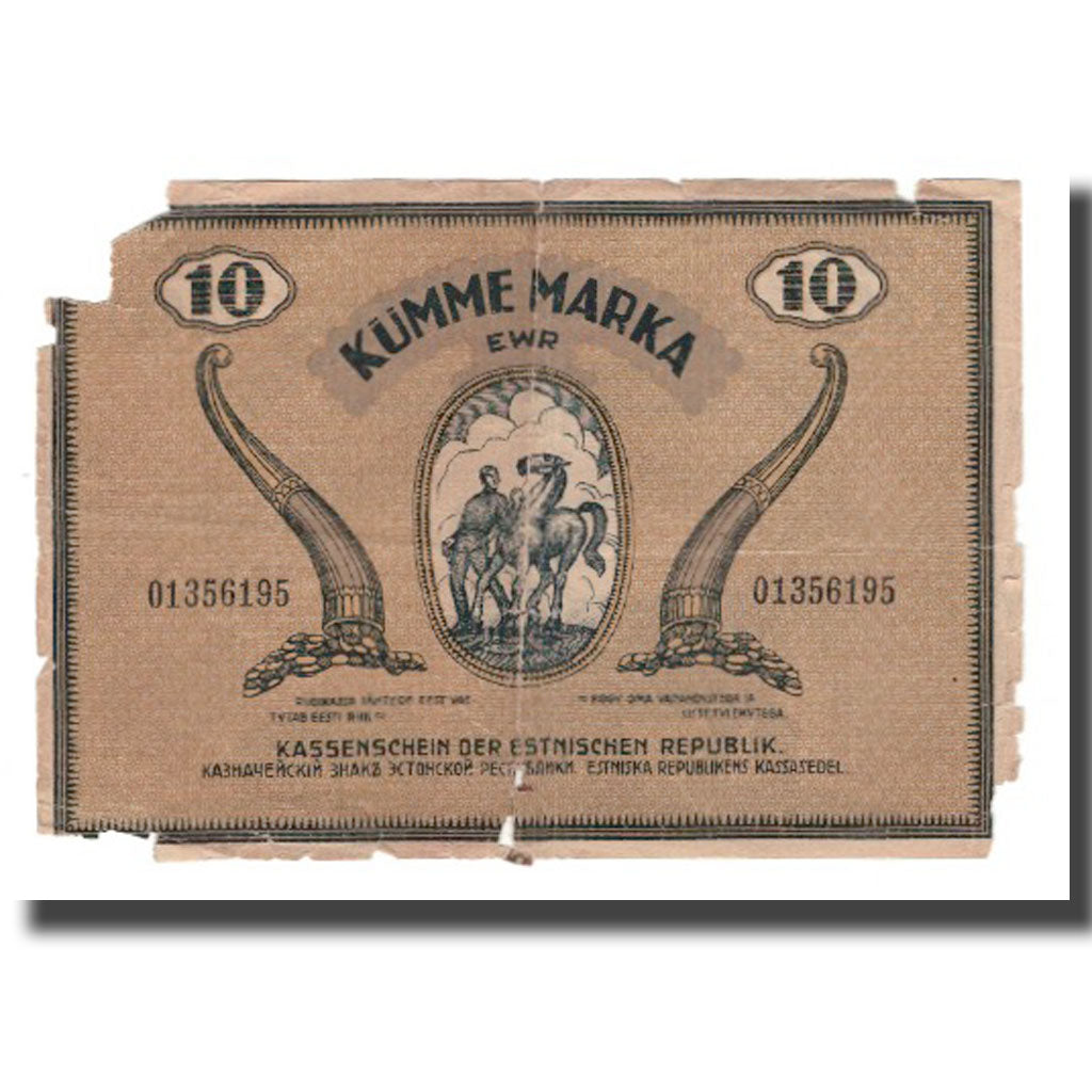 Billete, 10 Marka, 1919, Estonia, KM:46b, RC