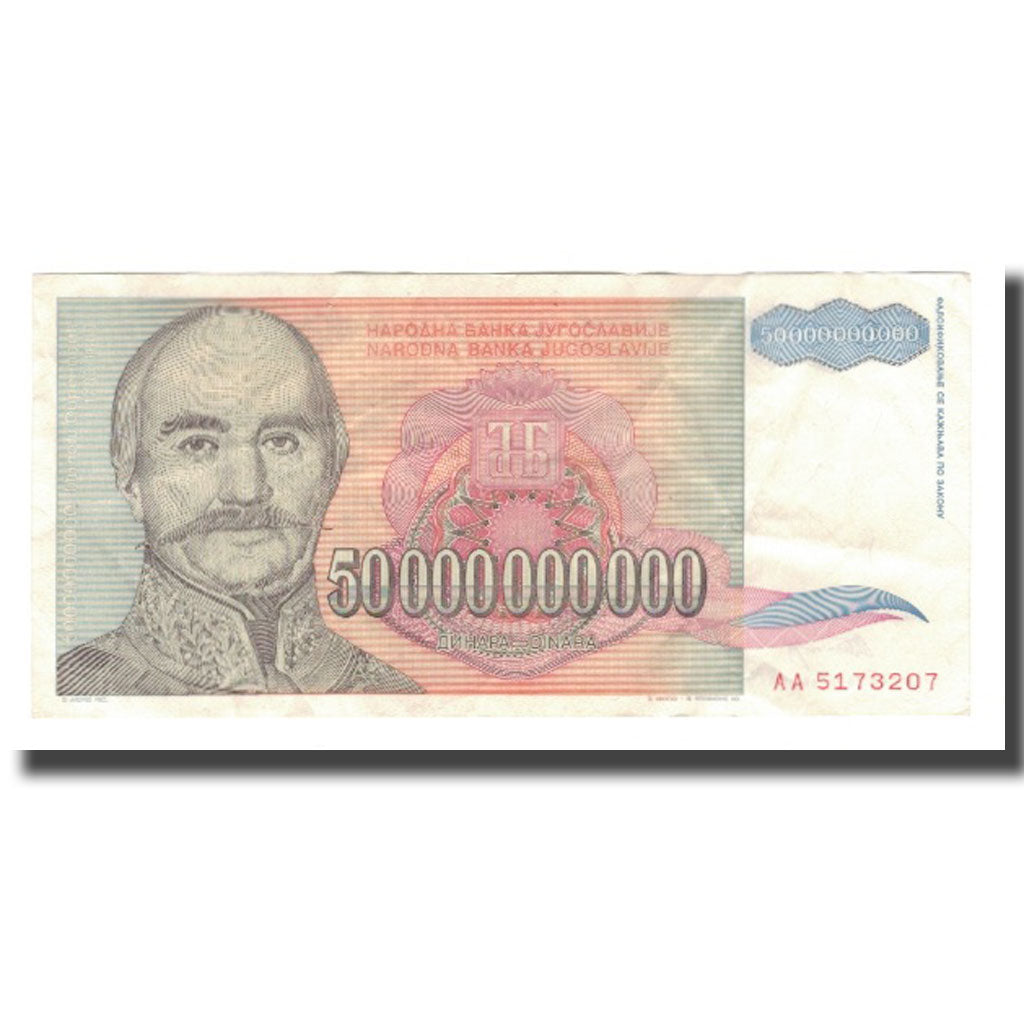 Banconote, Iugoslavia, 50,000,000,000 Dinara, 1993, KM:136, SPL-