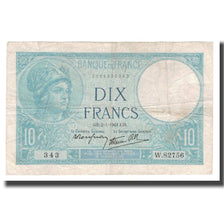 Francia, 10 Francs, Minerve, 1941, 1941-01-02, BC, Fayette:07.26, KM:84