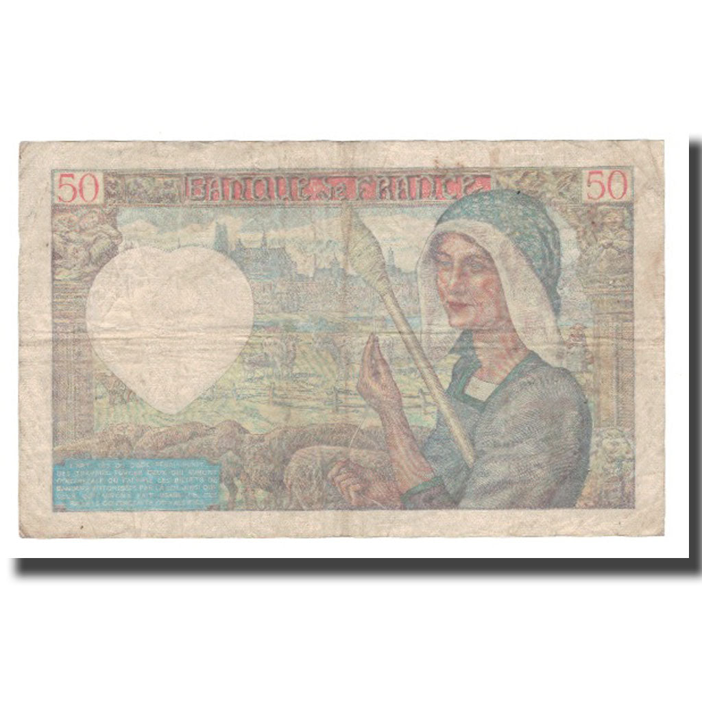 Frankreich, 50 Francs, Jacques Coeur, 1940, 1940-06-13, SGE+, Fayette:19.01
