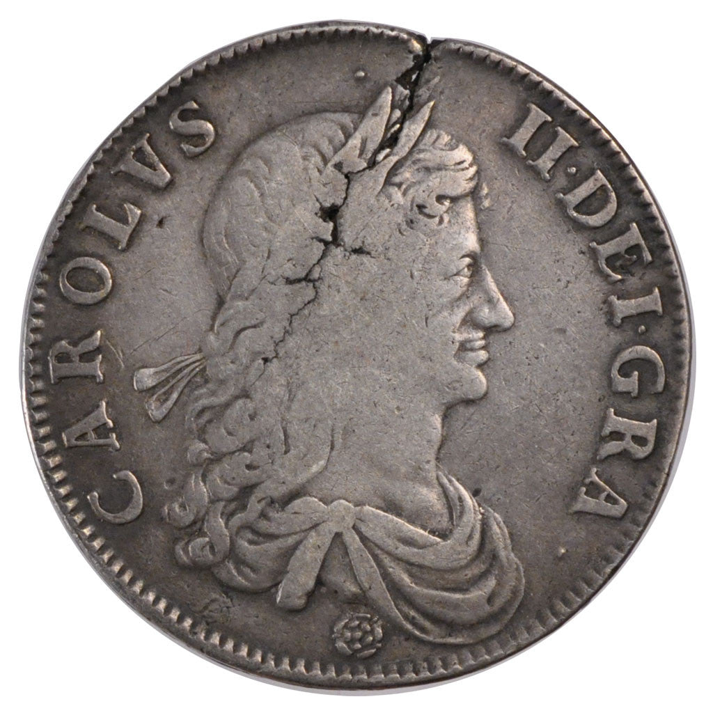 Coin, Great Britain, Charles II, Crown, 1662, VF(20-25), Silver, KM:417.1