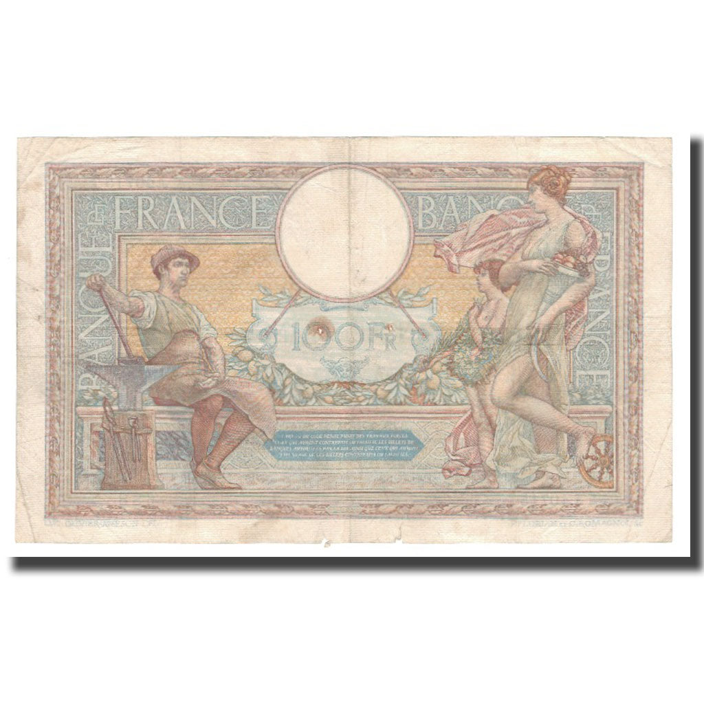 France, 100 Francs, Luc Olivier Merson, 1933, 1933-05-26, B+, Fayette:24.12