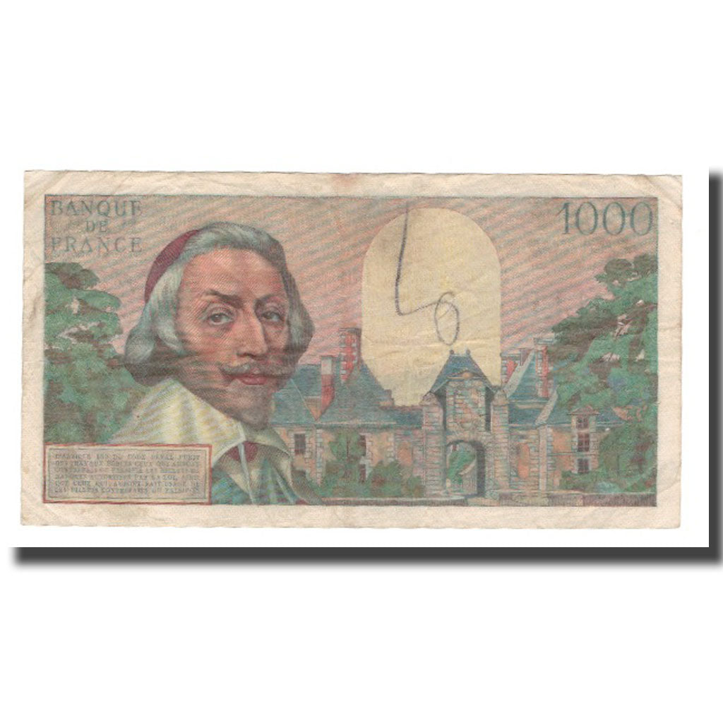 Frankreich, 1000 Francs, Richelieu, 1955, 1955-04-07, S, Fayette:42.12, KM:134a
