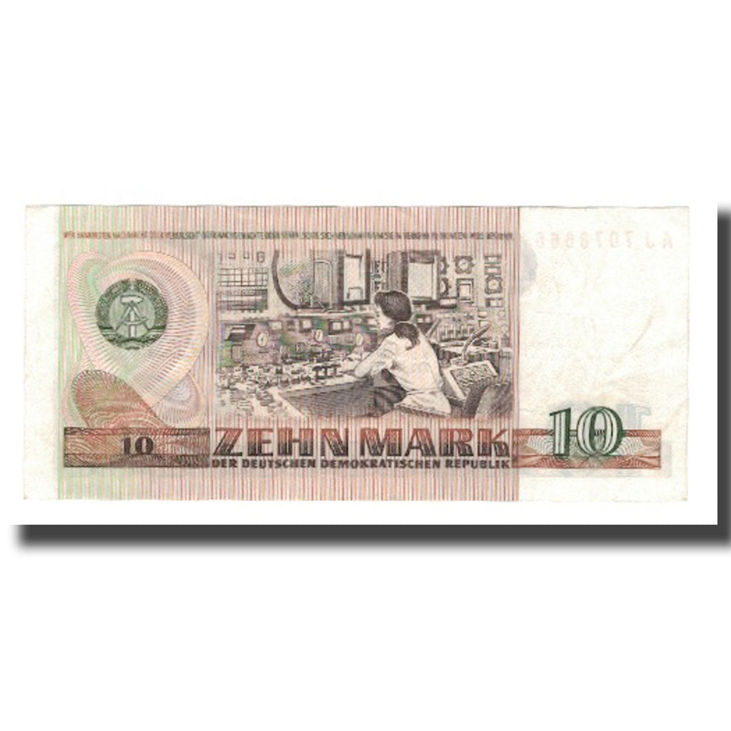 Billete, 10 Mark, 1971, República Democrática Alemana, KM:28b, UNC