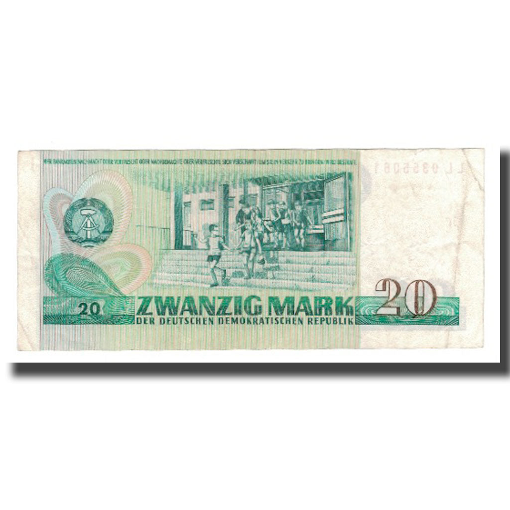 Billete, 20 Mark, 1975, República Democrática Alemana, KM:29b, UNC