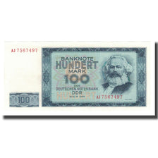 Geldschein, Deutsche Demokratische Republik, 100 Mark, 1964, KM:26a, UNZ