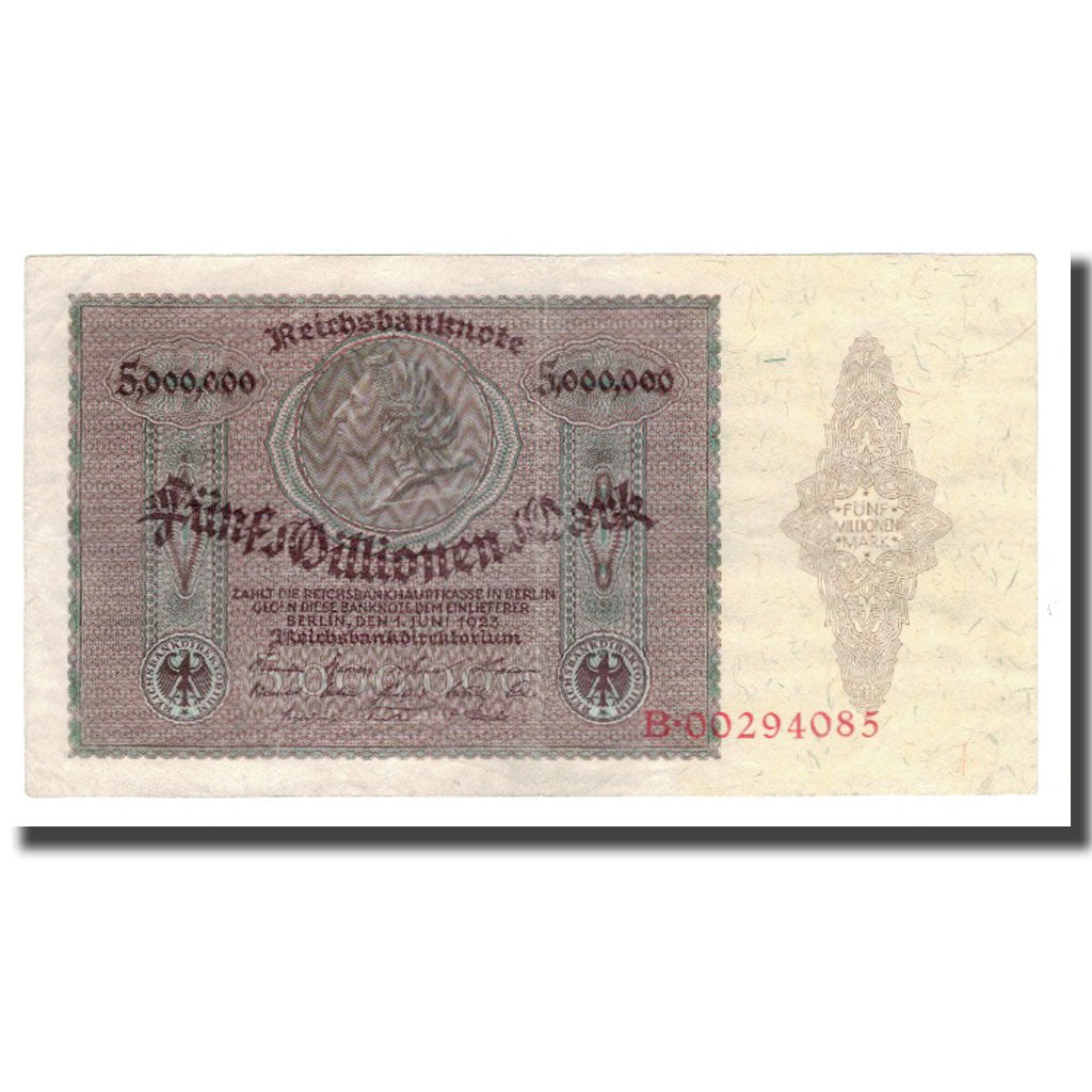 Banknote, Germany, 5 Millionen Mark, 1923, 1923-07-25, KM:90, AU(55-58)