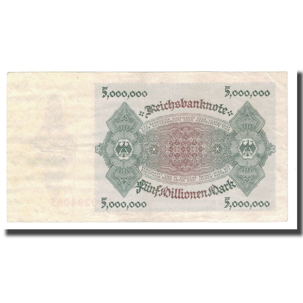 Banknote, Germany, 5 Millionen Mark, 1923, 1923-07-25, KM:90, AU(55-58)