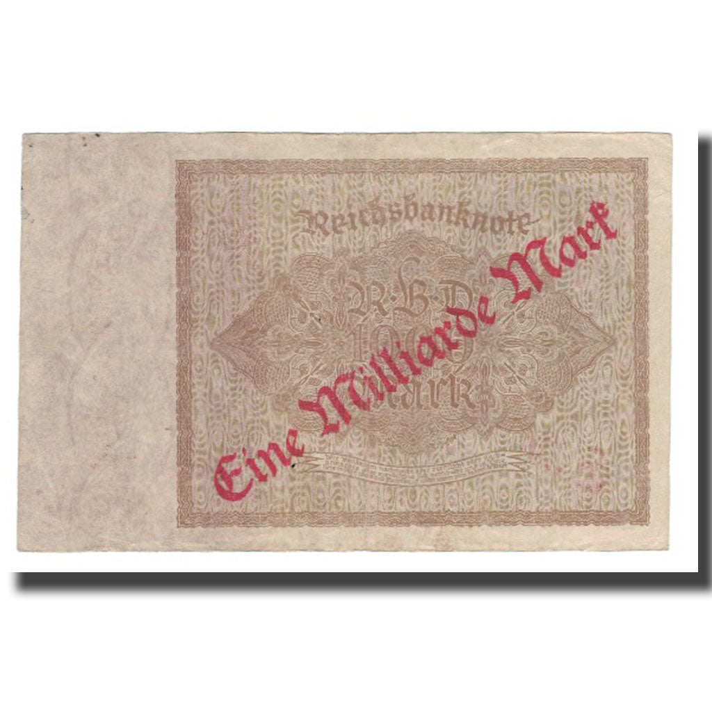 Biljet, Duitsland, 1 Milliarde Mark on 1000 Mark, KM:113b, SUP