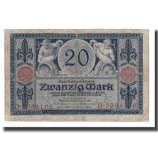 Banconote, Germania, 20 Mark, 1915, 1915-11-04, KM:63, B+
