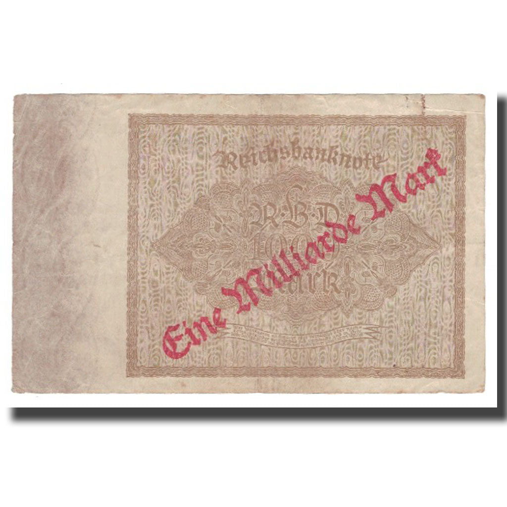 Billete, 1 Milliarde Mark on 1000 Mark, Alemania, KM:113b, BC