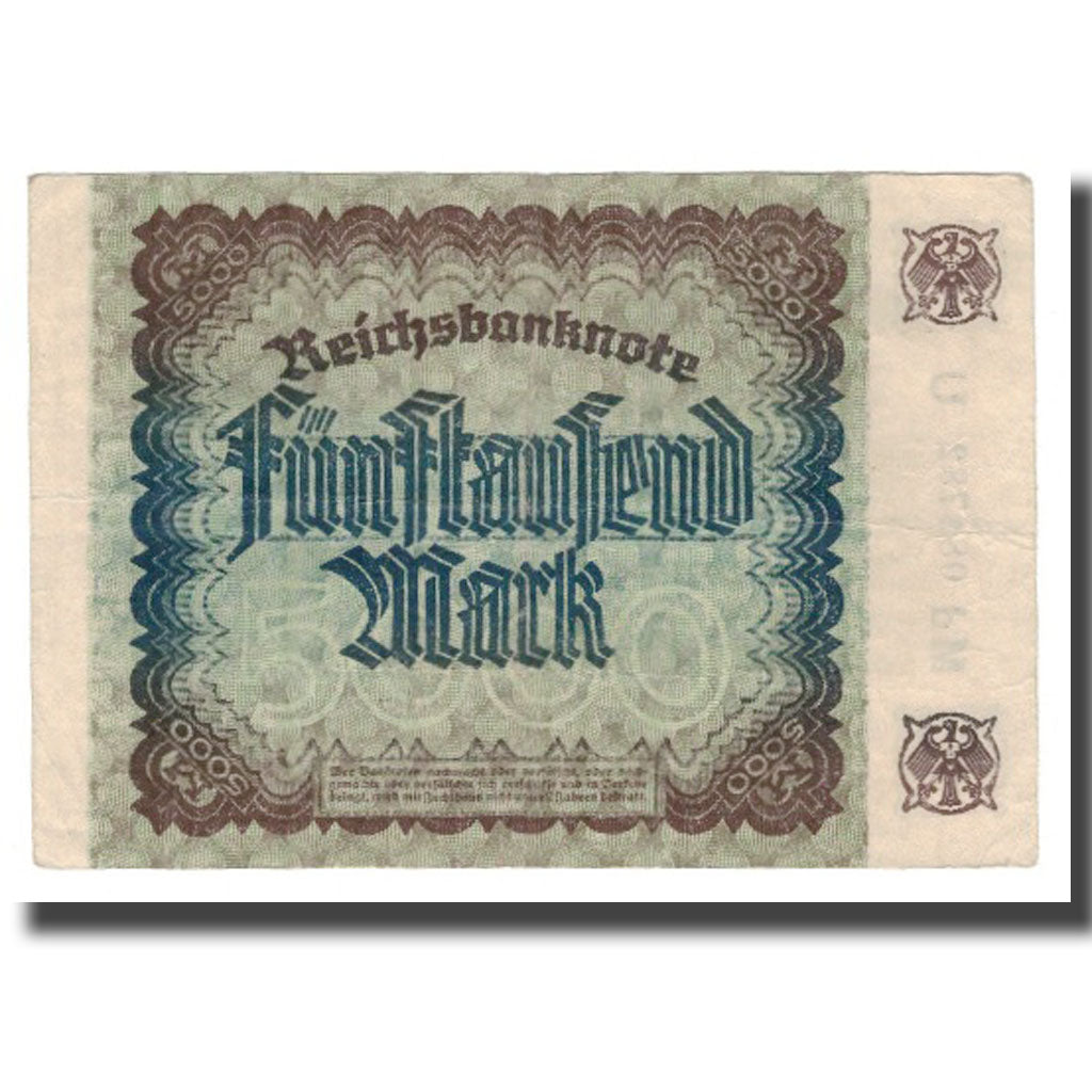 Geldschein, Deutschland, 5000 Mark, 1922, 1922-12-02, KM:81d, VZ