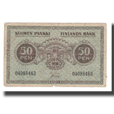 Banconote, Finlandia, 50 Penniä, 1918, KM:34, MB